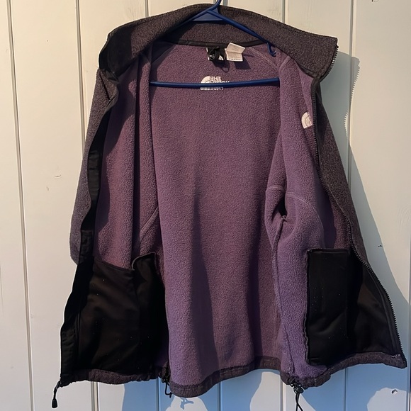 🔥5/$20🔥Vintage The North Face Fleece Full Zip Jacket Aubergine Size Large Women - Picture 6 of 13